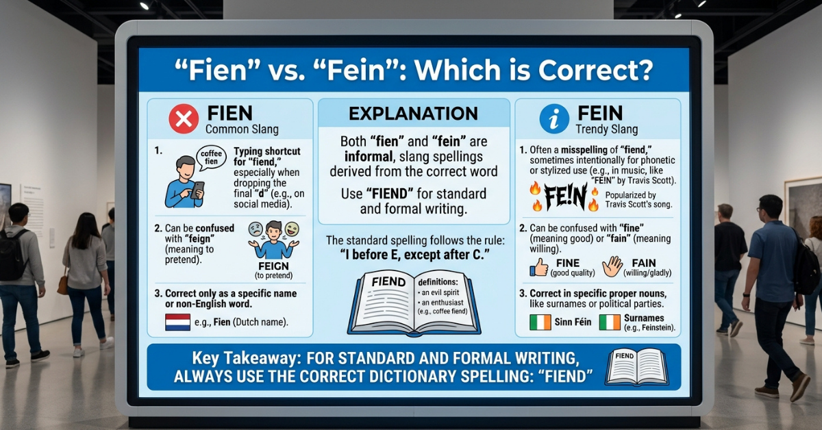 Fien or Fein: Which Spelling Is Correct?