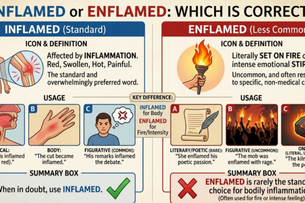 Inflamed or Enflamed: Which Is Correct?