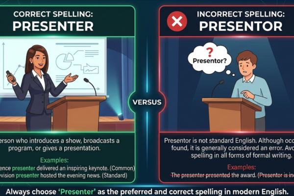 Presenter or Presentor: Which Spelling Is Correct?