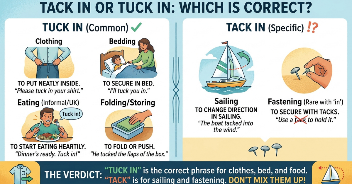 Tack In or Tuck In: Which Is Correct?