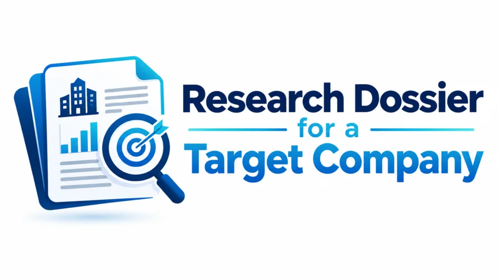 Research Dossier for Target Company: A Practical Guide