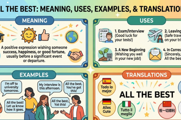 All the Best Meaning: Uses, Examples & Translations