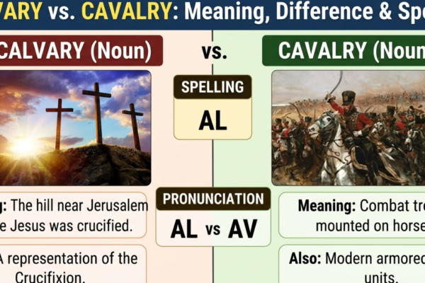 Calvary vs Cavalry: Meaning, Difference & Spelling