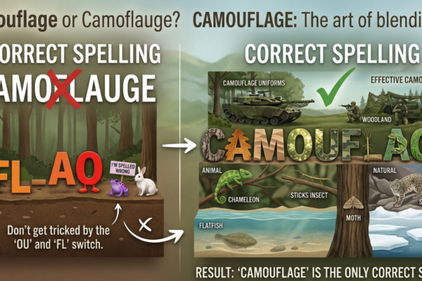 Camouflage or Camoflauge? Which Spelling Is Correct?