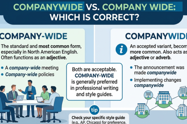 Companywide or Company Wide: Which Is Correct?