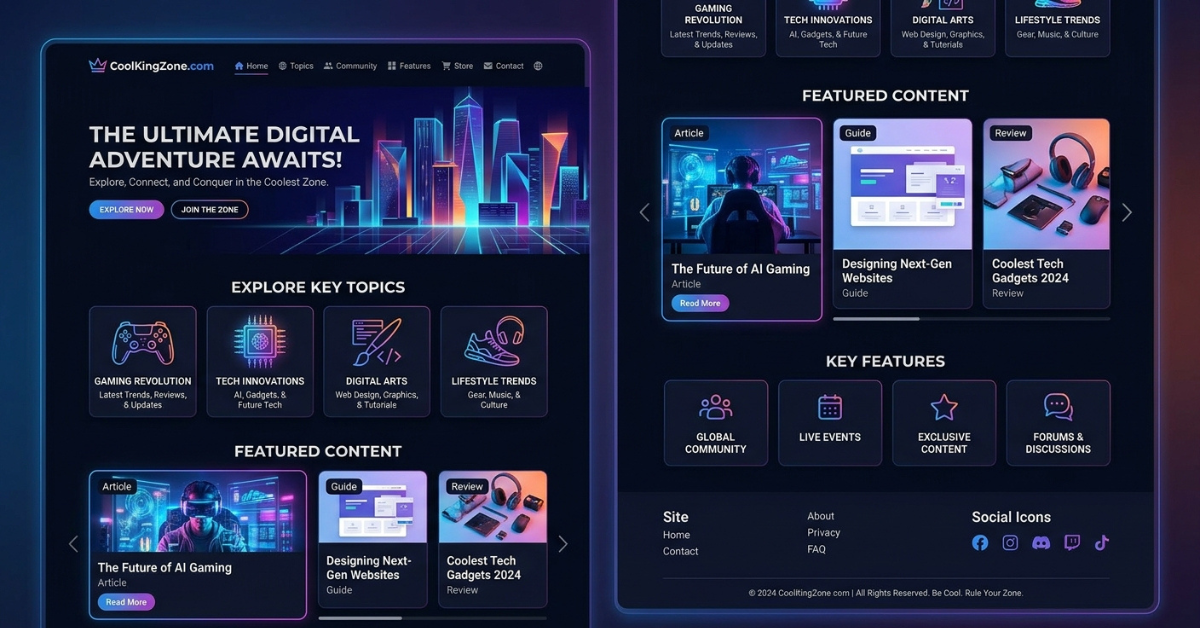 CoolKingZone.com Guide: Topics, Content & Features