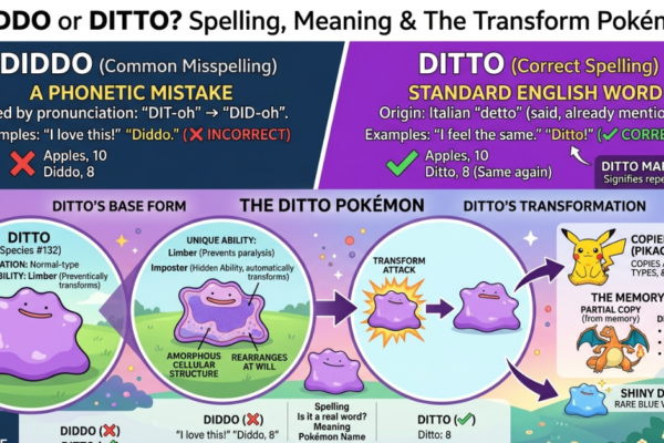 Diddo or Ditto: Meaning, Spelling & Pokémon