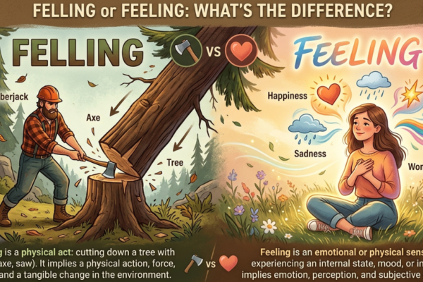 Felling or Feeling: What’s the Difference?