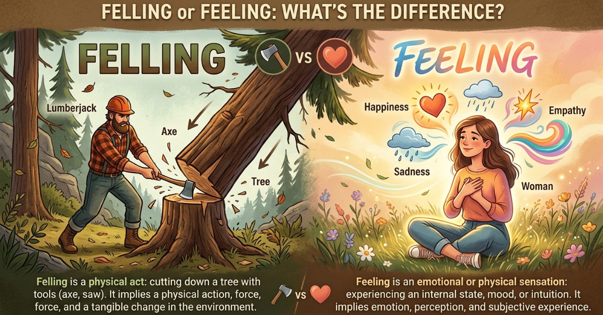 Felling or Feeling: What’s the Difference?