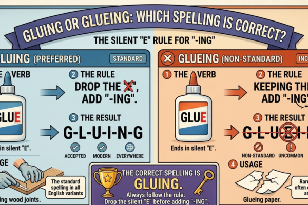 Gluing or Glueing: Which Spelling Is Correct?