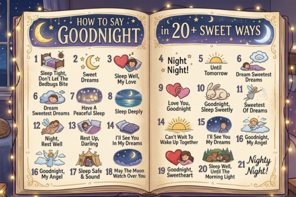 How to Say Goodnight in 20+ Sweet Ways