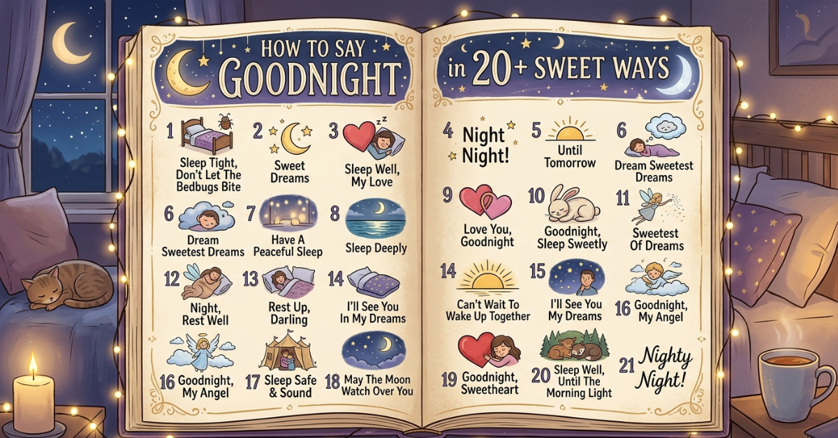 How to Say Goodnight in 20+ Sweet Ways