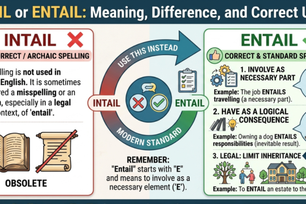 Intail or Entail: Meaning, Difference, and Correct Usage