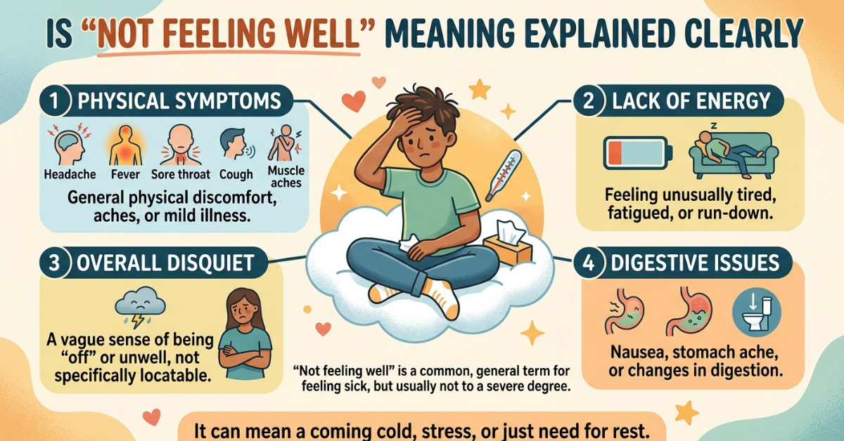Is Not Feeling Well Meaning Explained Clearly