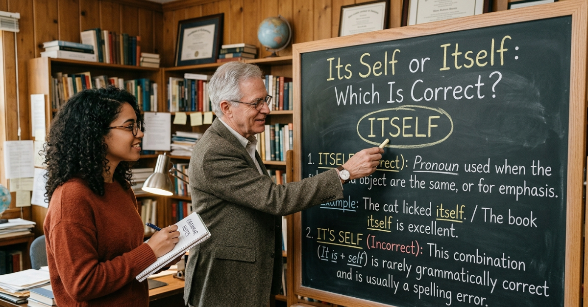 Its Self or Itself: Which Is Correct?
