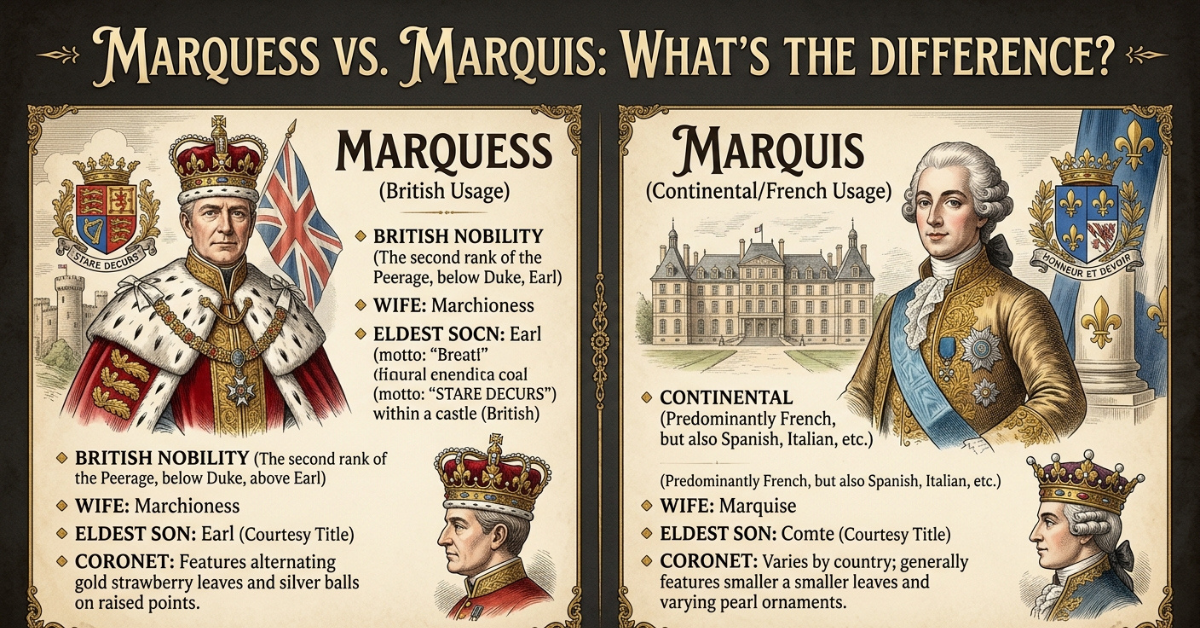 Marquess vs Marquis: What’s the Difference?