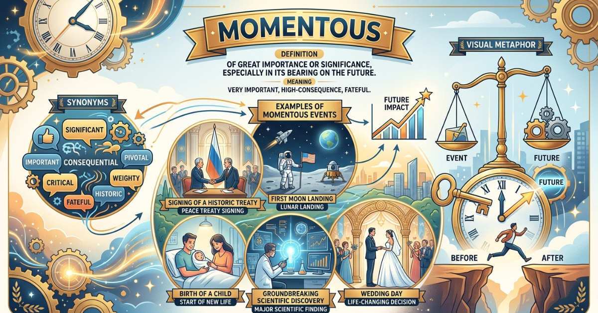Momentous Definition, Meaning, Synonyms & Examples