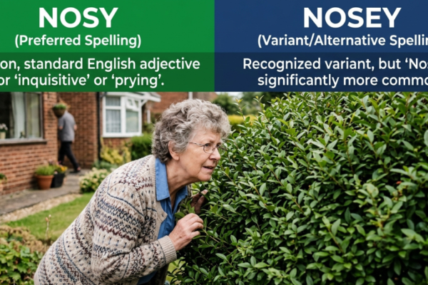 Nosey or Nosy: Which Spelling Is Correct?