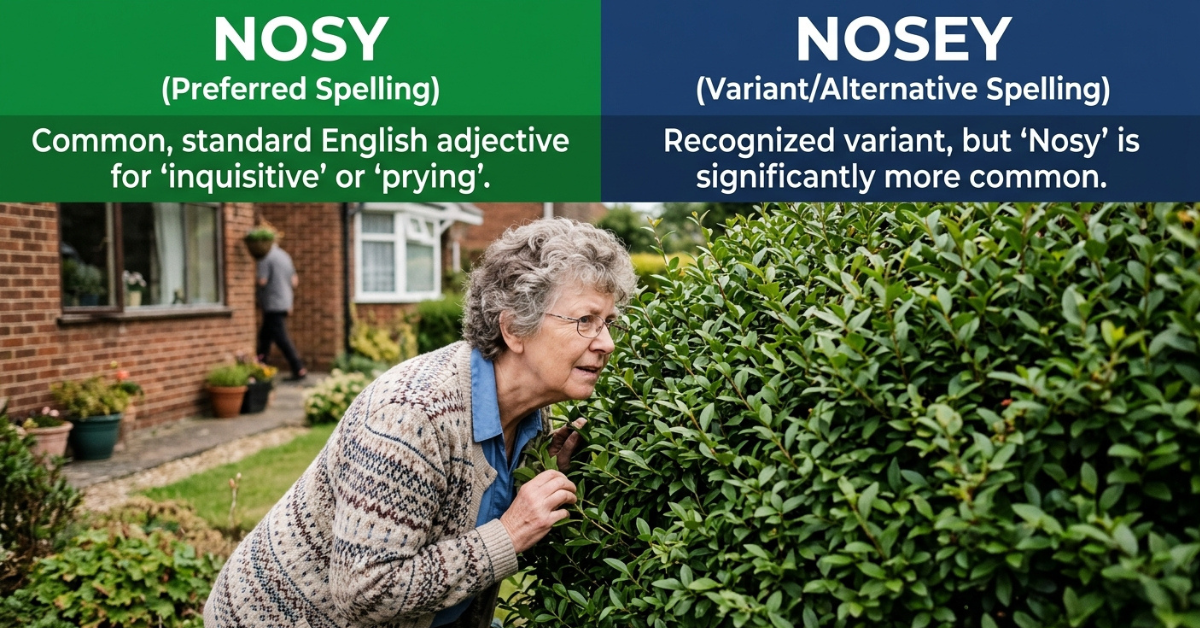 Nosey or Nosy: Which Spelling Is Correct?