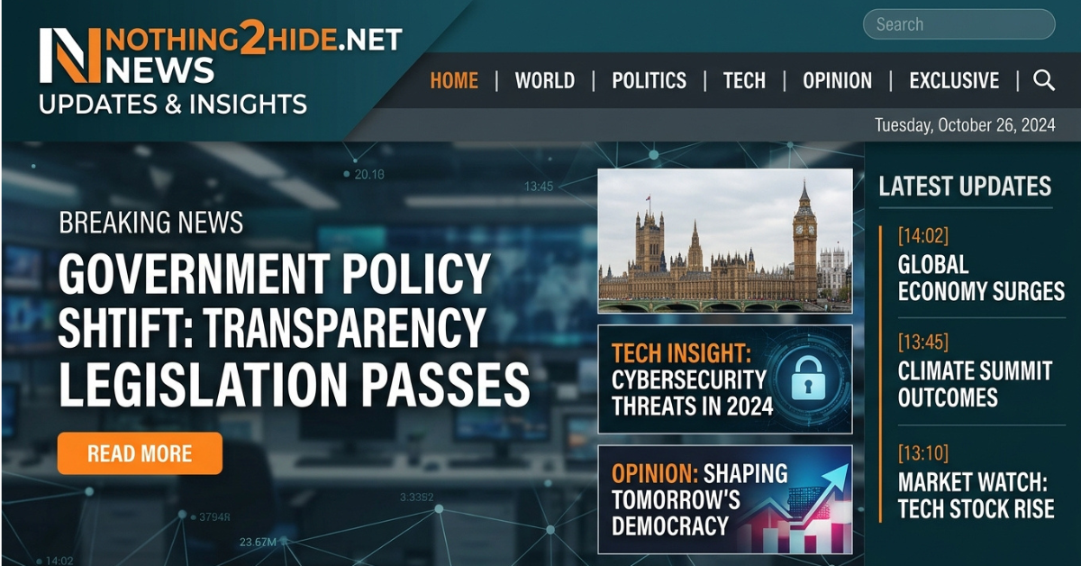 Nothing2Hide.net News: Latest Updates & Insights