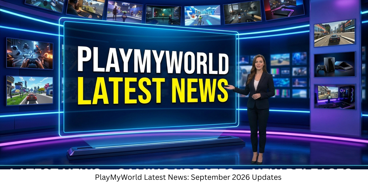 PlayMyWorld Latest News: September 2026 Updates