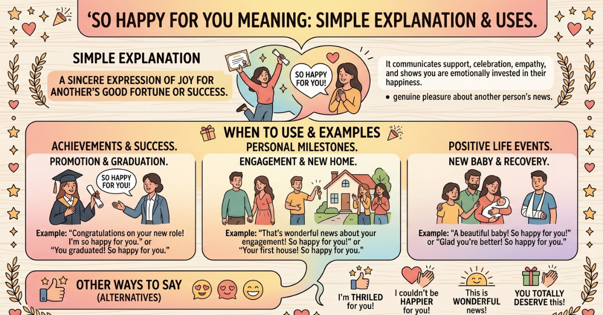 So Happy for You Meaning: Simple Explanation & Uses