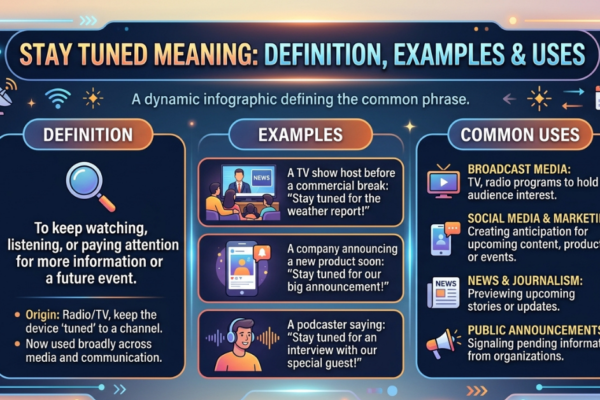 Stay Tuned Meaning: Definition, Examples & Uses
