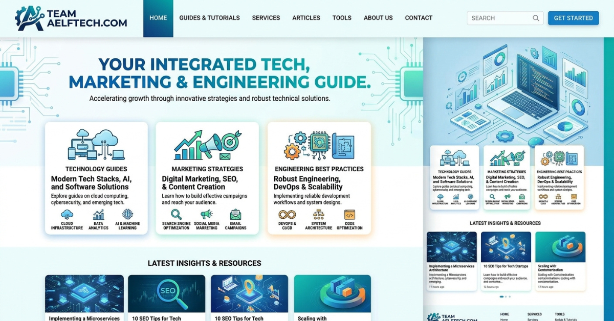 Team Aelftech.com: Tech, Marketing & Engineering Guide
