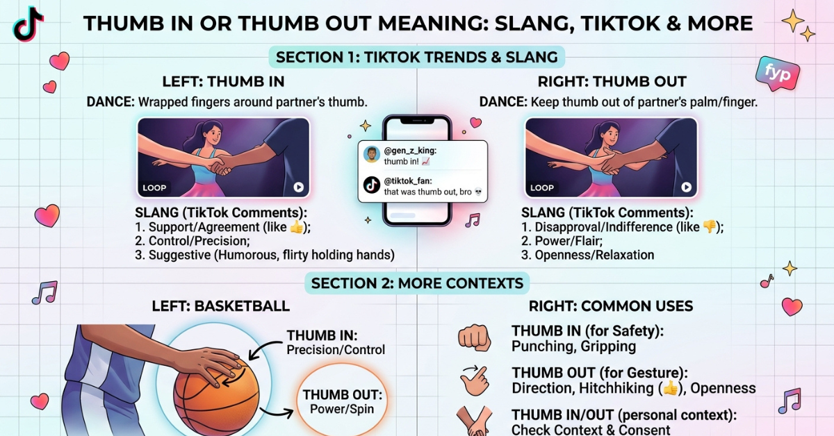 Thumb In or Thumb Out Meaning: Slang, TikTok & More