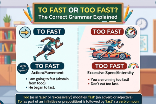 To Fast or Too Fast? The Correct Grammar Explained