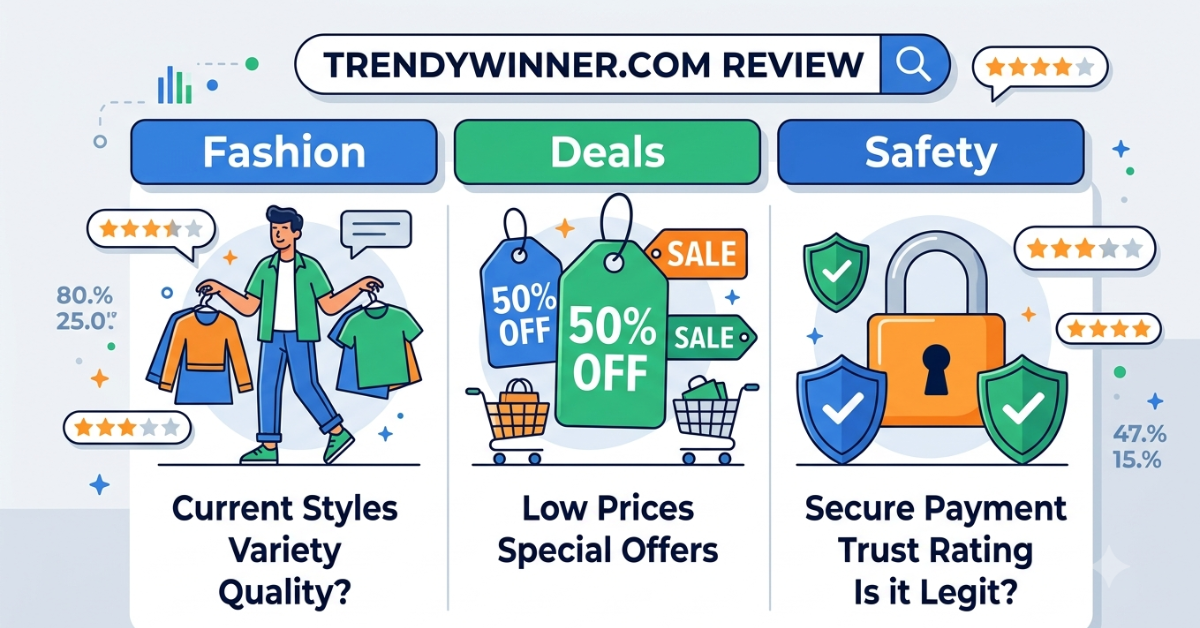 TrendyWinner com Review: Fashion, Deals & Safety