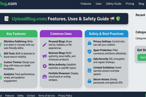 UploadBlog.com Page: Features, Uses & Safety Guide