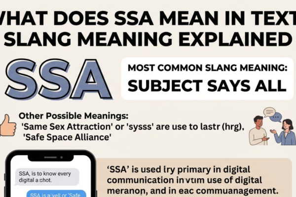 What Does SSA Mean in Text? Slang Meaning Explained