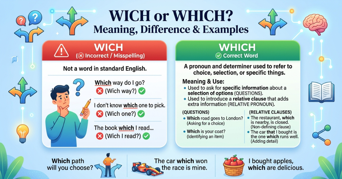 Wich or Which? Meaning, Difference & Examples